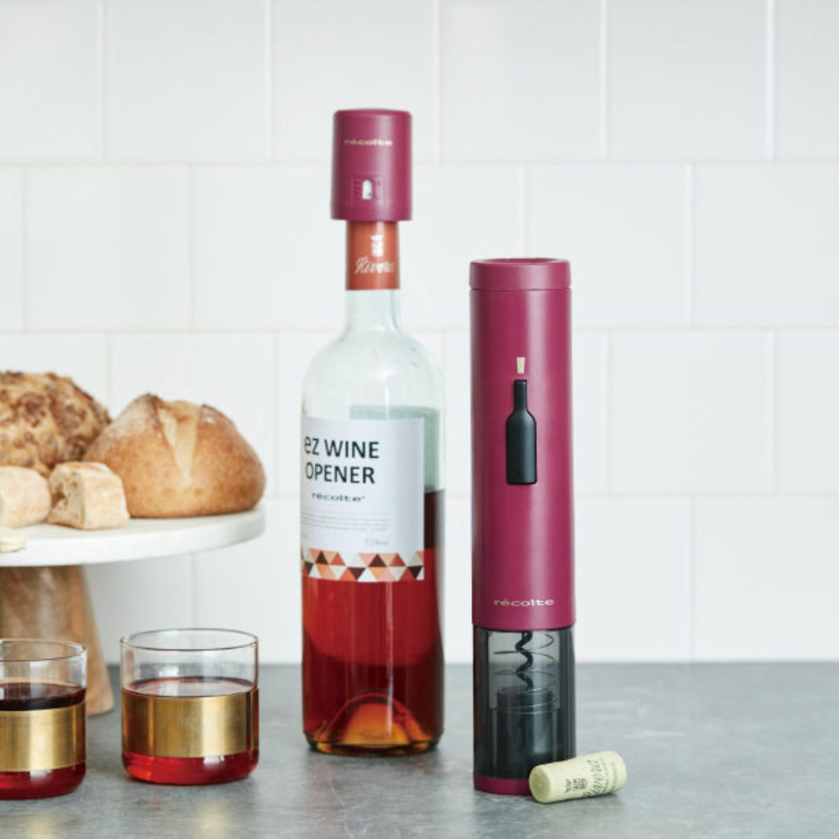 récolte ez Wine Opener EWO-2(BK)/(R)