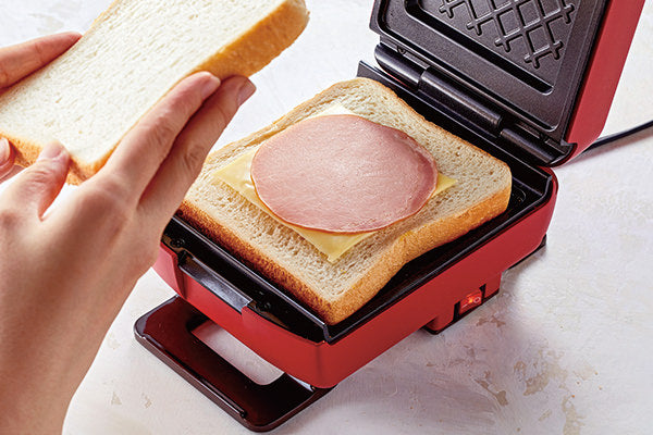 récolte Press Sand Maker Plaid – Red 厚燒格子三明治機 - 紅色 RPS-2(R)