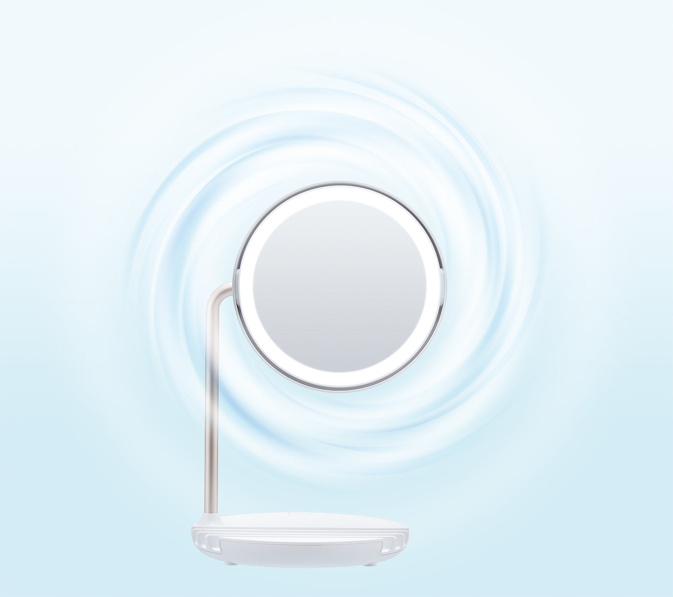 Festino Charging LED Fan Mirror SMHB-032-WH