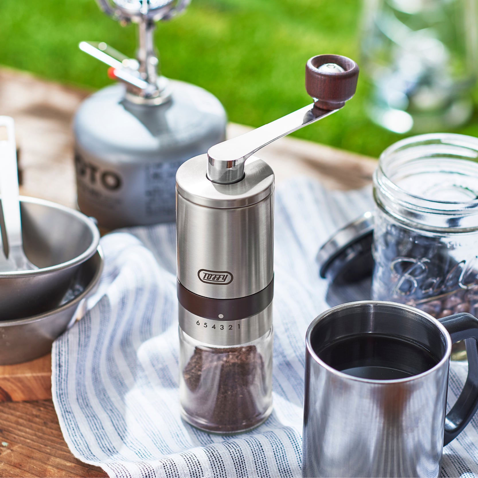 Toffy Hand Ceramic Coffee Mill 陶瓷手搖磨豆機 K-KU10-SV