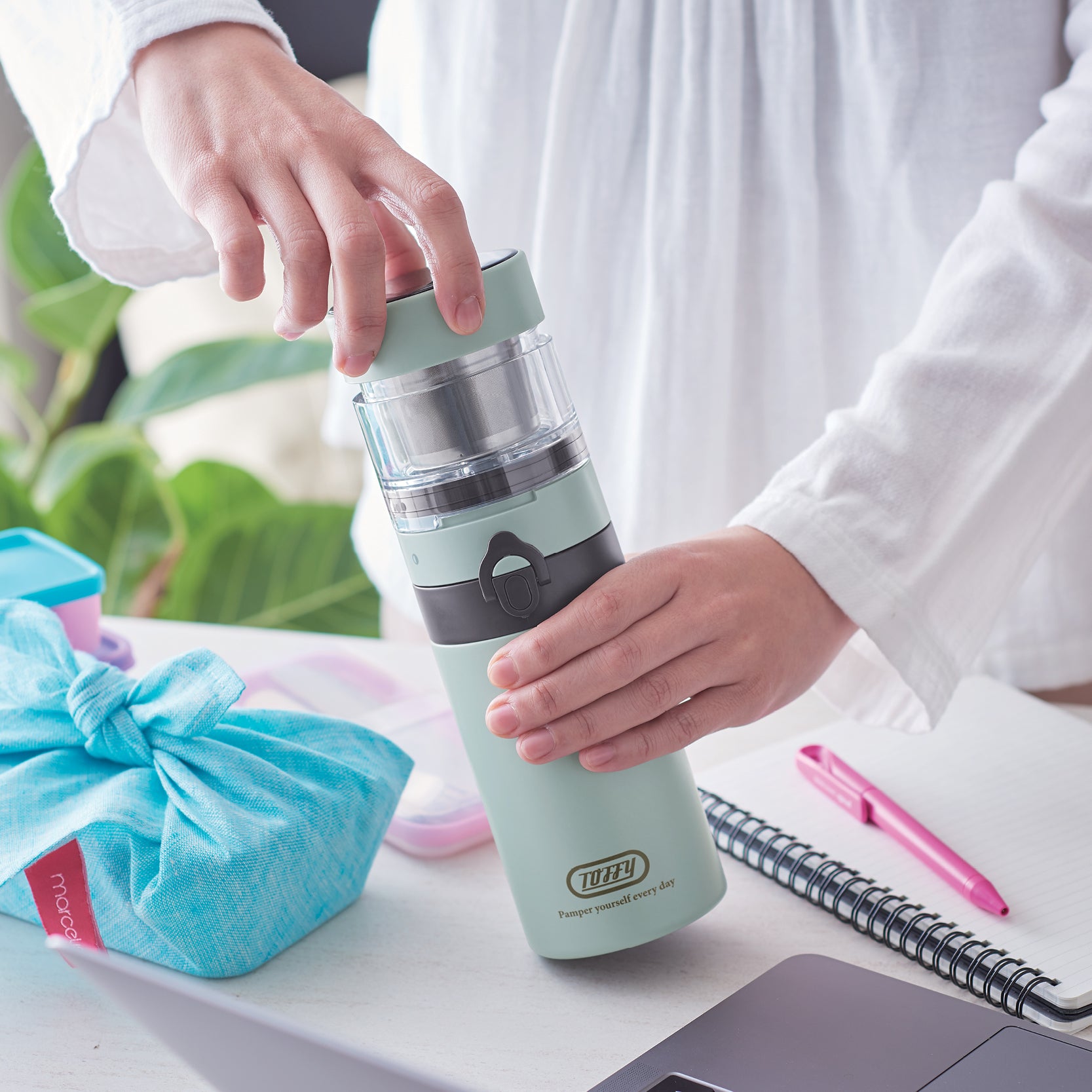 Toffy Portable Brew Bottle 便攜沖泡保溫瓶 K-CC3-PA/PW