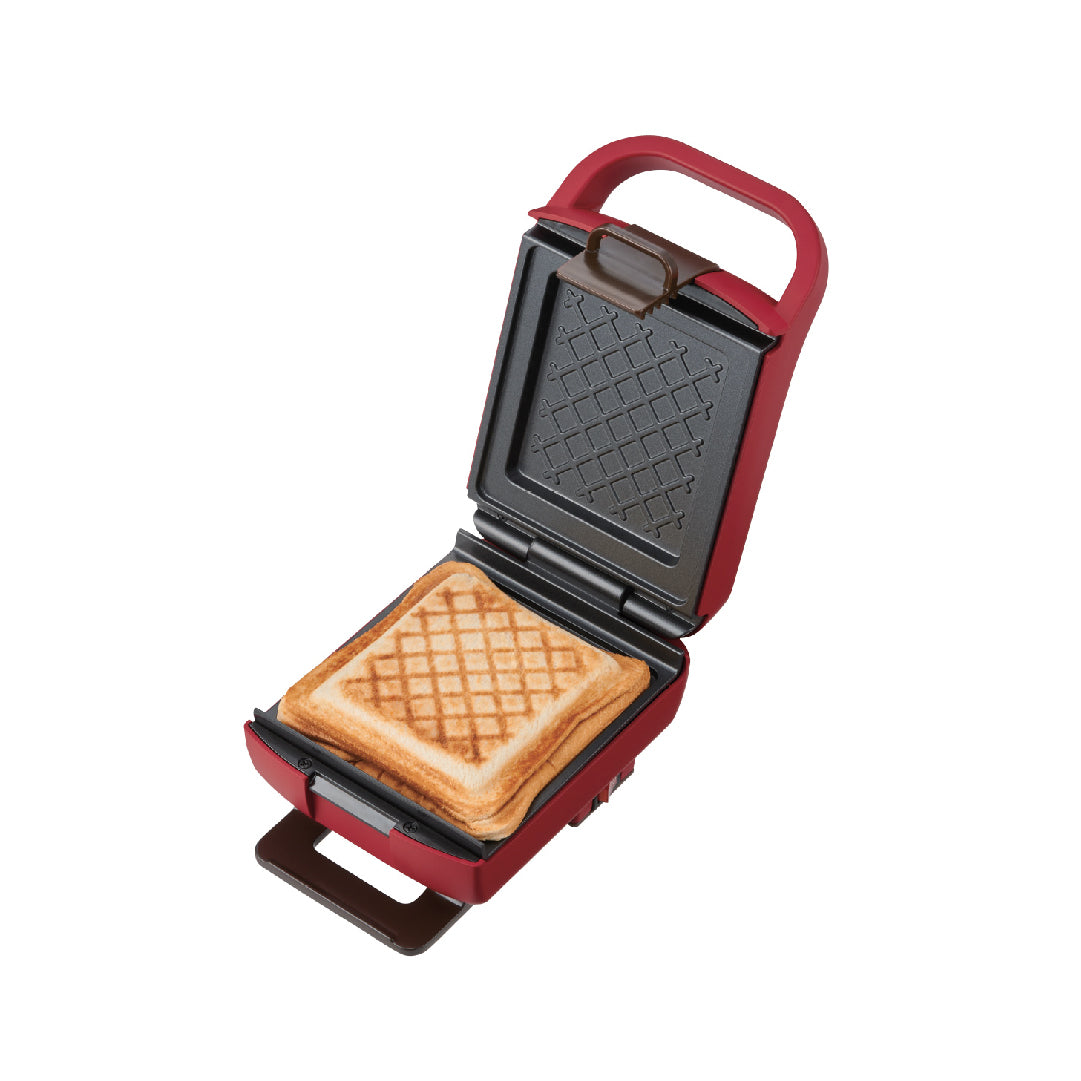 récolte Press Sand Maker Plaid – Red 厚燒格子三明治機 - 紅色 RPS-2(R)