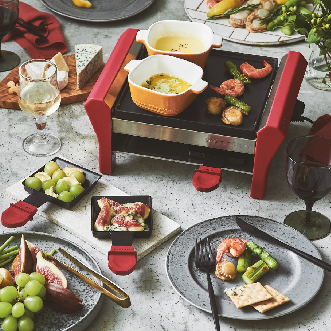 récolte Raclette and Fondue Maker Grand Melt 雙層煎烤盤 RRF-2(R)
