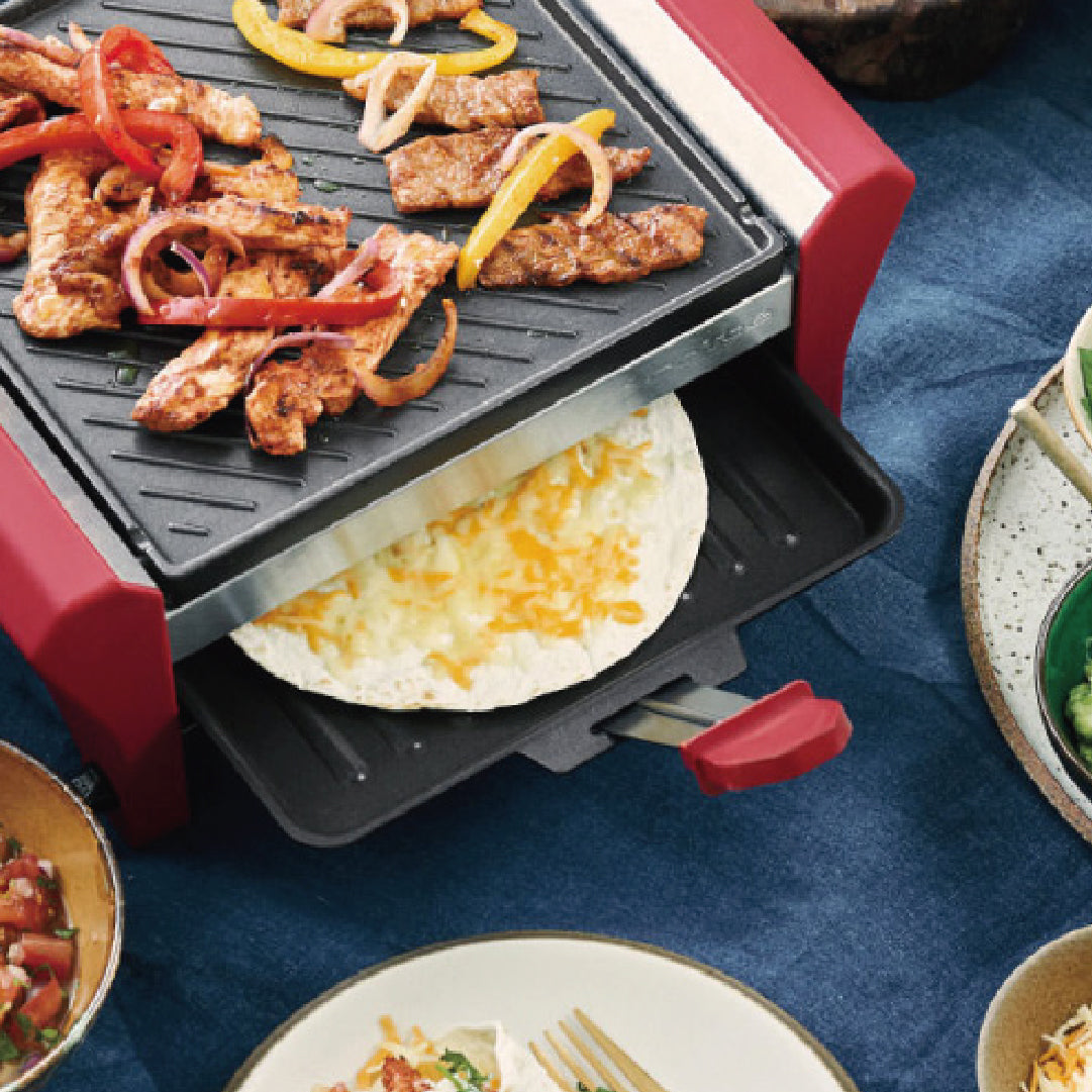 récolte Raclette and Fondue Maker Grand Melt 雙層煎烤盤 RRF-2(R)