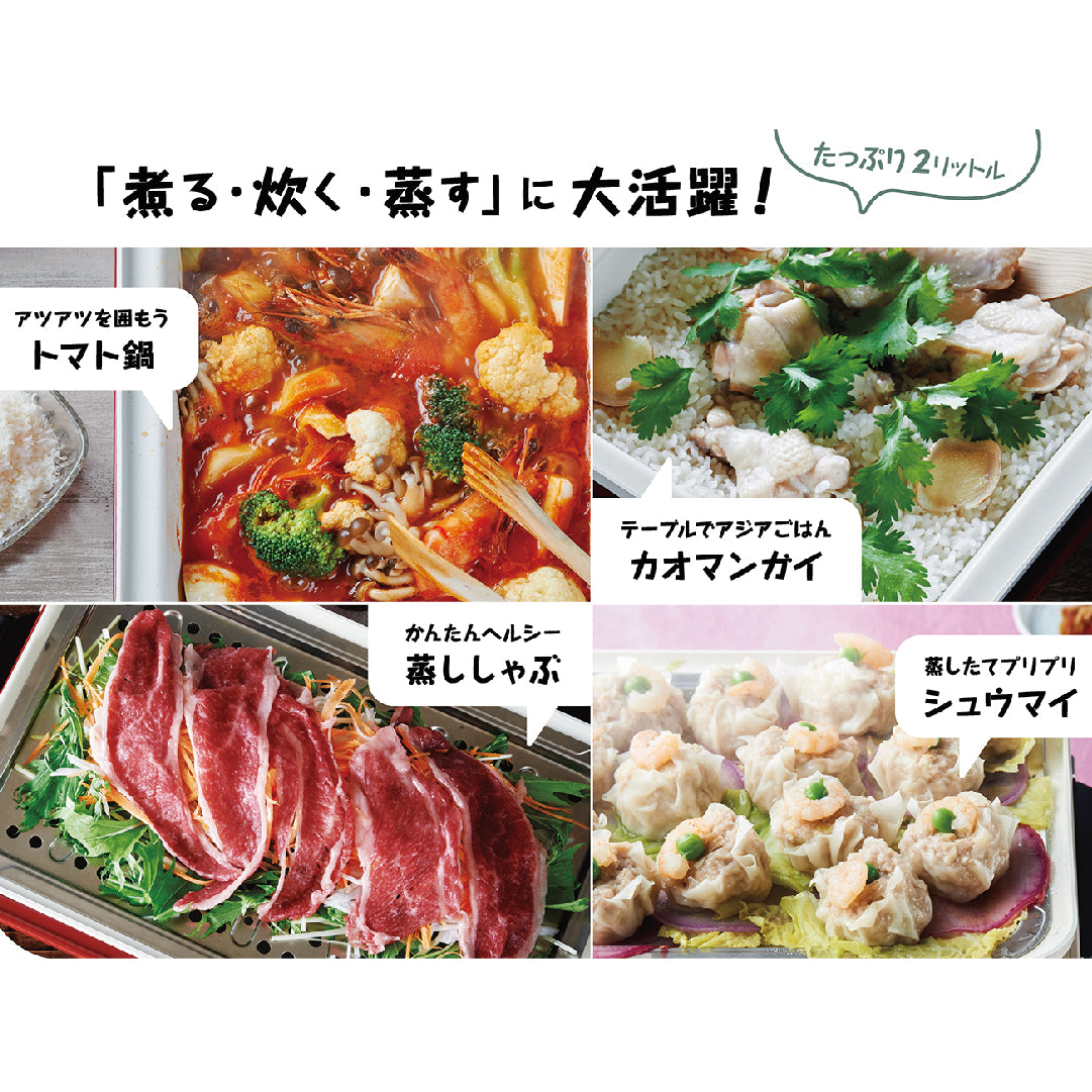récolte Home BBQ - Ceramic Steam Pot Set 日式電熱鍋 - 蒸盤+陶瓷深鍋套裝