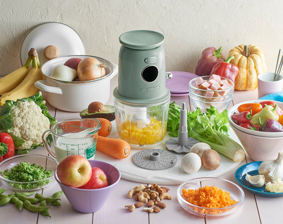 Toffy Rechargeable Weigh + Multi Food Processor 多功能無線秤重食物料理機 K-CH2-PA/ K-CH2-AW